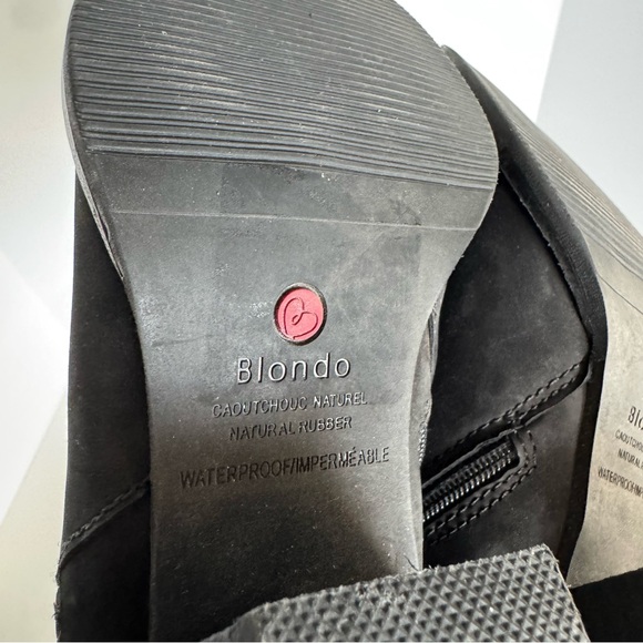 Blondo Vegas 2 Bootie Waterproof Black Ankle Boots 7.5 - Picture 11 of 13